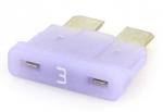 Littelfuse ATO/ATC Fuse, LED SmartGlow, 3A, 12VDC, Violet, 0ATO003.MXGLO Bag of 5