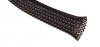 Techflex Flexo PET-T Tight Weave Braided Sleeving, Black, 3/4"