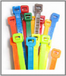 Colored Nylon Cable Ties ACT 4\" 18 lbs and 7\" 50 lbs