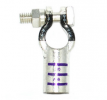 Tinned Copper Crimpable Battery Lug, 3/0, Straight, Purple, NEG
