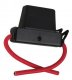 Maxi In Line Fuse Holder w/ Cap 80 Amps Red Wire Lead 1 Each