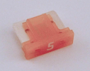 5 Amp Low Profile Mini Fuses LMIN5 5 Count Bag