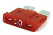Littelfuse ATO/ATC Fuse, LED SmartGlow, 10A, 12VDC, Red, 0ATO010.MXGLO Bag of 5