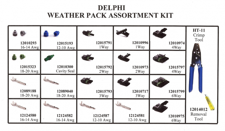 Weather Pack Assortment Kit - Click Image to Close