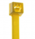 4" #18 lb Minature Yellow Cable Ties 100/pkg.