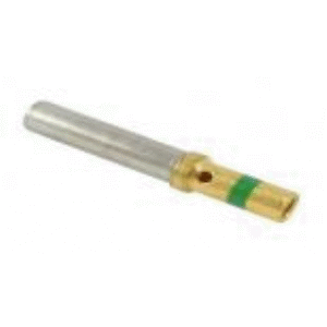 Deutsch 14-16 AWG GOLD Terminal Sockets Green Stripe 25 Count - Click Image to Close