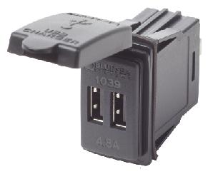 Blue Sea 1039 Fast Charge 4.8 Dual USB - Click Image to Close