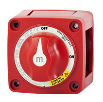 6011 Blue Sea m-Series Mini Dual Circuit Plus Battery Switch - Red - Click Image to Close