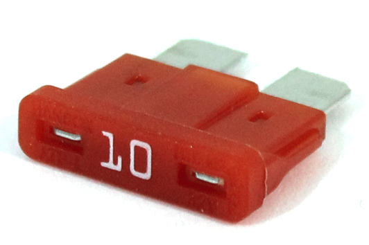 Littelfuse ATO/ATC Fuse, LED SmartGlow, 10A, 12VDC, Red, 0ATO010.MXGLO Bag of 5 - Click Image to Close