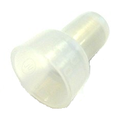 Nylon Closed End Connectors (Pigtail Connectors), Clear, 8 AWG - Click Image to Close