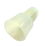 Nylon Closed End Connectors (Pigtail Connectors), Clear, 12-10 - Click Image to Close