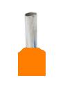 Twin Insulated Wire Ferrules, Series W, 22x2 AWG, Orange, 14.5mm - Click Image to Close