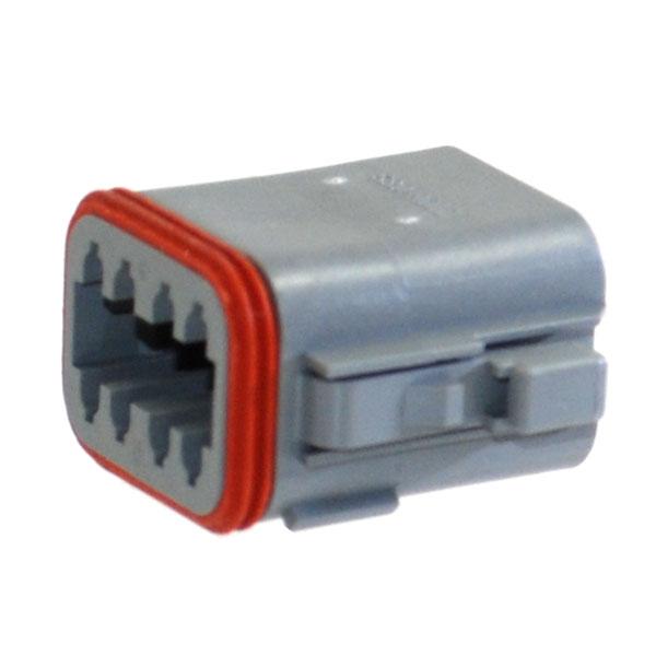 Deutsch DT06-08SA Plug 8 Socket Gray Bag of 2 - Click Image to Close