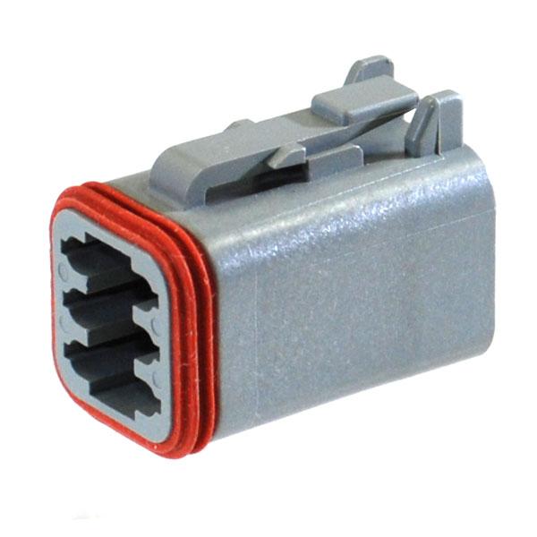 Deutsch DT06-6S Plug 6 Socket Connector Bag of 5 - Click Image to Close