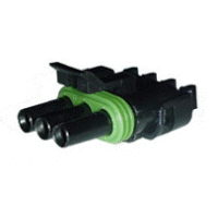 12015793 Delphi Weather Pack 3 Way Female Connector 5 Pack - Click Image to Close