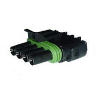 12015797 Delphi Weather Pack 4 Way Female Connector 5 Pack - Click Image to Close