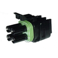 12015797 Delphi Weather Pack 4 Way Female Connector 5 Pack - Click Image to Close
