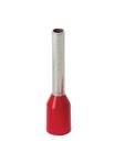 Single Insulated Wire Ferrules, Series D, 16 AWG, Red, 10mm - Click Image to Close