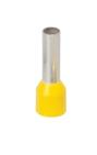 Single Insulated Wire Ferrules, Series W, 18 AWG, Yellow, 14mm - Click Image to Close